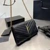 Designer Bag woc Womens Wallet Black Handbag Caviar Bags Gold Chain Bag Classic Flap Designer Shoulder Bag Yslii Luxury Crossbody Bag Multi Colored Leathered Leather