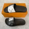 lyx sommar vid vattnet mule sandal bruna blommor tazz tozzs strand glid kvinnas designer sko man sandales pool loafer platt häl gummisula skjutreglage läderskor