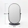 Mirrors New Arrival Nordic Style Makeup Mirror Metal Mirror Bathroom Vanity Cosmetic Mirror Table Top Mirrors for Bathroom 20#