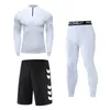 Hardloopsets Heren Training Sportkleding Set Gym Fitness Compressie Sportpak Jogging Strakke sportkleding Kleding Trainingspak voor heren