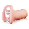 Une poupée de silicone de hanches à double trou Mise à niveau des fesses d'instrument célèbres Yin Anus Moule inversé Coupe d'avion Dispositif de masturbation pour hommes Produits amusants pour adultes H5MF