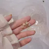 Stud Oorbellen Ontwerp Mode Korea Sieraden Kleine Kristallen Bloem Voor Vrouwen Vakantie Feest Dagelijks Prachtige Oorbel