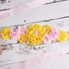 Belts Fashion Artifical Flower Maternity Sash Pregnancy Belly Belt Po Prop Floral Pregnant Accessory