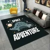 Tapis 3D dessin animé dinosaure espace mignon Dino enfants zone tapis tapis pour salon chambre canapé paillasson décoration tapis de sol antidérapant Q240123