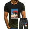 Fatos de treino masculinos BEACH SUMMER FASHION CANCUN ESTÉTICO VAPORWAVE SKATE Camiseta estampada