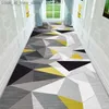 Teppich Korridor Teppich Langer Flur Bereich Teppich Geometrische Wohnzimmer Teppich Küche Gang Matte Raumdekoration Fußmatten Q240123