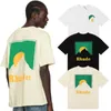 Mens T-shirt Rhude Designer Pure Cotton Tees Street Fashion Casual Couple Matching Short Sleves S-XL