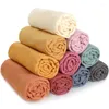 Couvertures 120 cm Couverture de bébé Soft Coton Bamboo Candy Couleurs Wrap Muslin Swaddle Born Infant Big Diaper