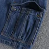 Heren shorts vintage gewassen denim Meerdere zakken lading jeans zomer vijfpunt