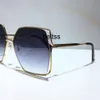 солнцезащитные очки для женщин, классические летние модные очки 0817S в металлической и планковой оправе