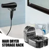 Rotating hair dryer no punch wall mounted hair dryer bracket household bathroom rack no drilling organizer 240123