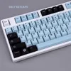 Клавиатуры Клавиатуры GMK MIZU Water Большой набор Cherry Profile PBT Keycap DYE-SUB Английские индивидуальные индивидуальные колпачки для механических игровых клавиатур 61 YQ240123