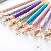 wholesale Metal Diamond Ballpoint Pens Student Glitter Sequin Ballpoints Pen School Gifts Stationery Office Writing Signature Supplies TH1291