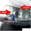 Ruitenwissers Rush Sale9H 10Ml 30Ml Autohardheid Koplamp Lens Restorer Reparatie Vloeistof Polish Cleaner Set Milieuvriendelijke vriend D Dhlgt