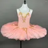 Stage Wear Rose Professionnel Ballet Tutu Blanc Swan Lake Pancake Costumes De Danse Performance Vêtements Filles Femmes Ballerine Robe De Soirée