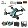 T6 Aerial Drone With HD Dual Camera, One-key Take-off And Landing,540° Intelligent Obstacle Avoidance, Gesture Recognition, Intelligent Hovering, Foldable Quadcopter