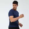 Herren-Sport-Kurzarm-Lose, lässig, Tarnung, schweißableitend, Fitness-Anzug, Lauftraining, hochelastisch, schnell trocknende Kleidung, Luxus-Marken-T-Shirt 01212