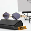2024 new Triumph Gate sunglasses women's retro polygon hexagonal metal men's and women's UV protection sunglasses