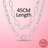 Kettingen slotketting voor vrouwen 925 zilveren draai me gesp chunky dikke slot choker ketting kettingen sieraden sieraden kraag