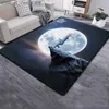 Alfombra de dibujos animados astronauta conejo alfombra grande alfombra para sala de estar dormitorio sofá decoración felpudo cocina antideslizante alfombra de piso picnic campamento Q240123