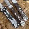 Swordfish 3 Styles Auto Folding EDC Knife rostfritt stål Blad Trähandtaget Överlevnad Jakt Camping Fiske Automatiska knivar BM 3300 3350 UT85