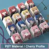 Teclados Honkai Impact 3 Keycaps Anime PBT Personalizado Dye Sublimation Cherry Profile Bocchi The Rock Key Caps para teclado MX Switch YQ240123