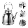 Ensembles de vaisselle théière en acier inoxydable bouilloire vintage pots de cuisine offre des bules de camping pour le café et