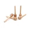 Cuillères en bois bâton de miel trempettes tige de remuer trempette 8 Cm outil de cuisine livraison directe maison jardin salle à manger couverts Dhg5V