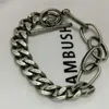 Bracelets AMBUSH bracelet fashion brand ins minority design cool wind necklace lovers fashion brand necklace versatile men and women brace