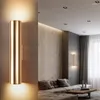 Wandlampen Moderne LED-lamp Aluminium schans Metaal Verlichtingsontwerp Champagne Goud Buislicht Pijp Minimalisme Luxe verlichting