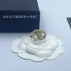 Designer channellies C-Letter Diamond Open Ring Hoogwaardige holle parelring Staartring