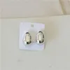 Hot selling droplet with a premium feel CCB melon seed shaped sweet simple and fashionable gold earrings