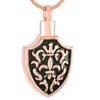 Ожерелья с подвесками IJD9332, высококачественные урны для кремации для праха Femme, классический щит, урна из нержавеющей стали, ожерелье для женщин