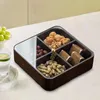 Plates Divided Serving Tray Dried Fruit Storage Plate Creative Party Platter For Candy Fruits Sweets Cookies Sundries Household