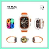 Novo h9 max smartwatch bluetooth talk nfc multi-função relógio esportivo freqüência cardíaca sono esportes smartwatch masculino android 2023 t900