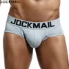 Cuecas jockmail marca mens roupa interior briefs sexy cuecas calzoncillos hombre deslizamento gay sleepwear respirável algodão masculino calcinha shorts