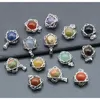 Breloques hexagramme en pierre de cristal naturel, 10mm, améthyste, Aventurine, Quartz Rose, pendentifs en perles, bijoux de collier à faire soi-même
