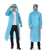 Men's Trench Coats And Women's Protective Jacket Climbing Transparent Thickened Black White Raincoat