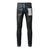 Jeans masculinos roxo marca jeans americana high street heavy Industries artesanal preto pintura a óleo 9051