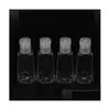 Packing Bottles Wholesale 30Ml Empty Hand Sanitizer Pet Plastic Bottle With Cap Trapezoid Shape For Makeup Disinfectant Liquid Drop Dh0Vx