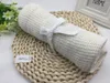 Blankets Baby Blanket Cotton Crochet Born Cellular Autumn Candy Color Casual Sleeping Bed Supplies Hole Wrap