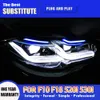 Accessoires de voiture DRL feux de jour Streamer clignotant pour BMW F10 520i 525i 530i 535i phare LED assemblage 10-16 pièces d'auto