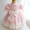 Kız Elbiseler Modx Butik Tutu Bebek Kızlar Toddler İspanyol Çiçek Vintage Style Bebek Vestido Parti Çocukları Pricess Giyim