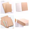 Notepads Wholesale Kraft Paper Notebook A4 A5 B5 Student Exercise Book Diary Notes Pocketbook School Study Supplies Drop Delivery Of Dh1Ru