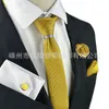 Bow Ties Ricnais Silk Solid Men's Tie Set 8cm Ties Handkerchief Cufflinks Sets For Man Red Gold Purple Necktie for Men Wedding Gift 231102