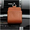 Other Care Cleaning Tools New Car Air Outlet Storage Bag Portable Hanging Box Leather Mti-Function Packing Convenient Practical For An Dhnvr