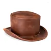 Boinas Sombrero vintage Disfraz de mago Cosplay Accesorios de Halloween Suministros para fiestas Caballero Ringmaste Juego de rol Hombres Mujeres Drop