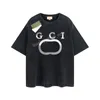 Mens Designer Gu T-Shirt Vintage Retro Washed Shirt Luxury Brand T Shirts Womens Short Sleeve T shirt Summer Causal Tees Hip Hop Tops Shorts Clothes Various Colors G-51