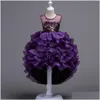 En Stock Robes De Fille De Fleur Créateur De Mode Vêtements Sans Manches Enfants Couches Soirée Princesse Enfants Fête Bébé Filles Haute Quali Dhm7Z