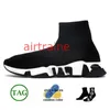 Diseñador de goma calcetines casuales zapatos fondos para mujer para hombre velocidades de lujo 2.0 top OG entrenador rojo blanco negro zapatillas de deporte zapatillas de deporte plataforma mocasines corredores de punto